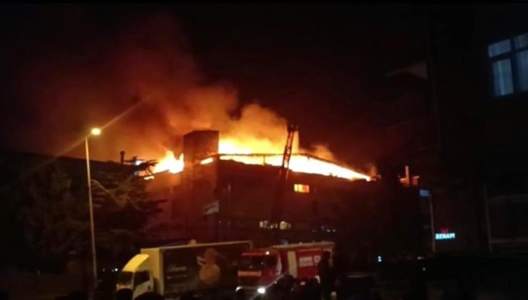 Pendik’te cam fabrikasında yangın çıktı