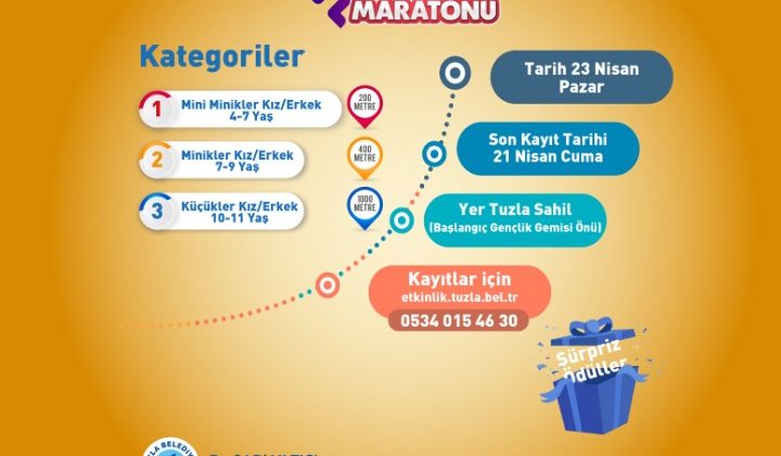 Tuzla Belediyesi 23 Nisan’da Çocuklar İçin Eğlence Maratonu Düzenliyor