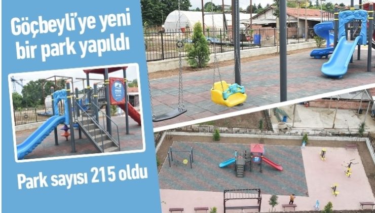 Göçbeyli’ye yeni bir park yapıldı