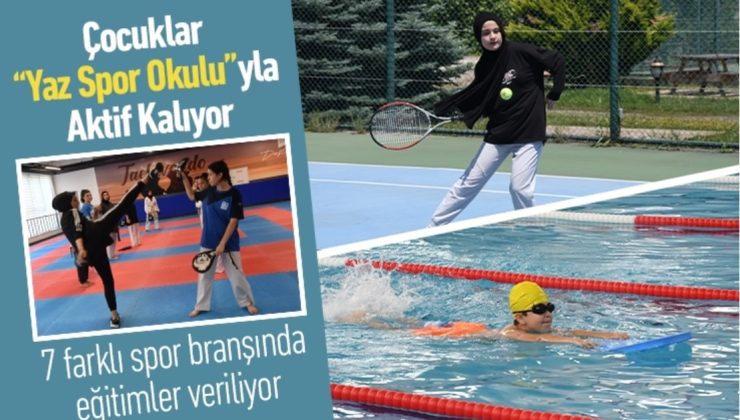 Çocuklar “Yaz Spor Okulu”yla Aktif Kalıyor