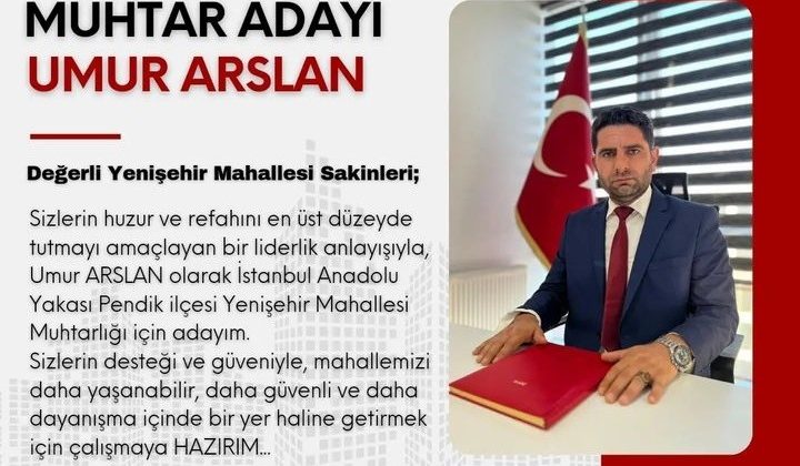 Yenişehir’e Taze Kan Muhtar Adayı Umur Arslan