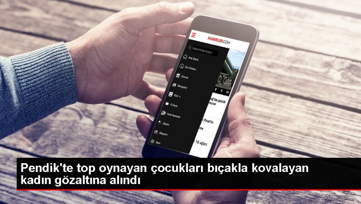 Pendik’te Top Oynayan Çocukları Bıçakla Kovalayan Kadın Gözaltına Alındı