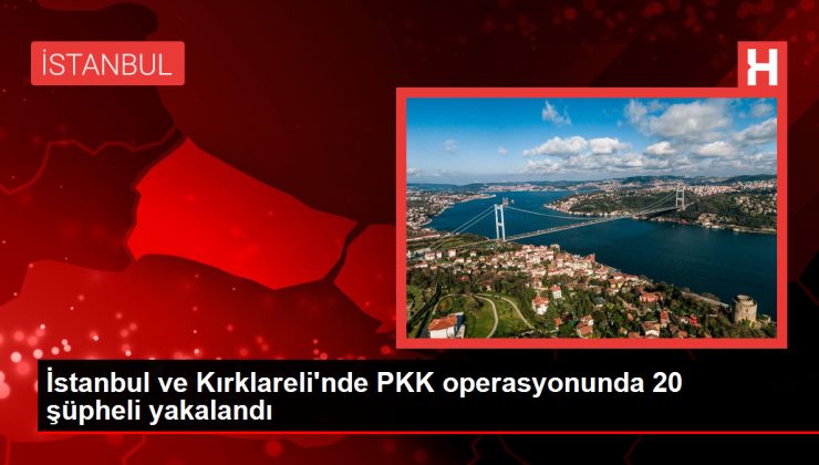 İstanbul ve Kırklareli’nde PKK operasyonunda 20 şüpheli yakalandı