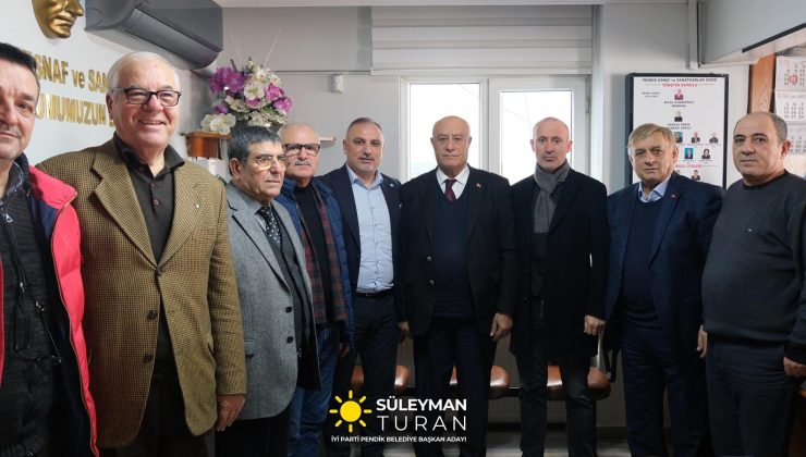 İyi parti Pendik Belediye Başkan Adayı Süleyman Turan ,Esnaf Odalarını Ziyaret Etti