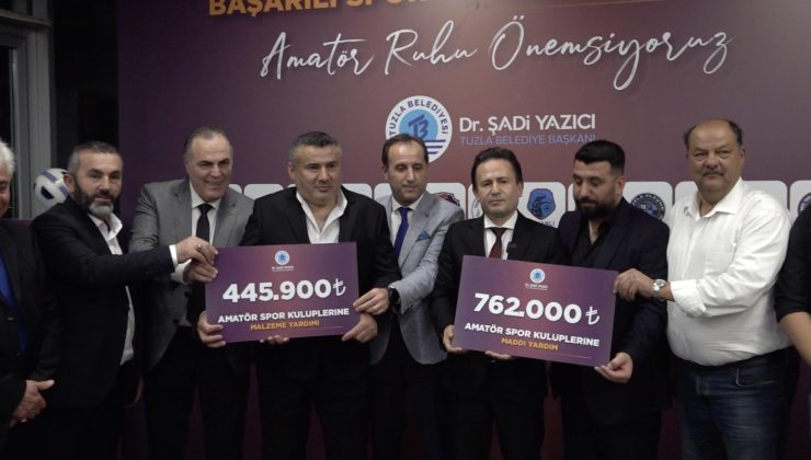 Tuzla Belediyesi’nden amatör spora 2,3 milyonluk katkı