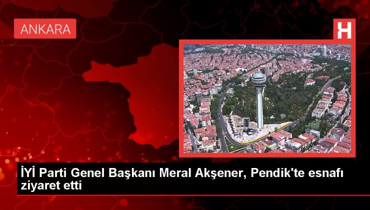 Meral Akşener Pendik’te esnaf ziyaretinde bulundu