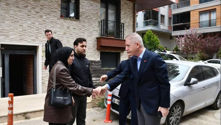 İstanbul Valisi Davut Gül Taziye Ziyaretlerine Devam Ediyor