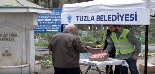 Ramazan Bayramı’nda Tuzla’daki Mezarlıklar da Unutulmadı