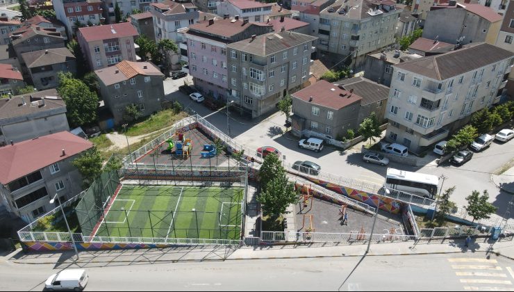 Belediye ekipleri Kavakpınar’da yanan parkı yeniledi