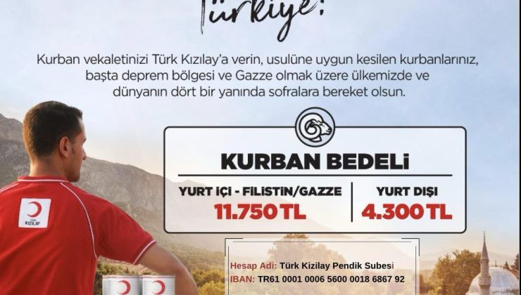 Pendik Kızılay Kurban Bağışları Başladı