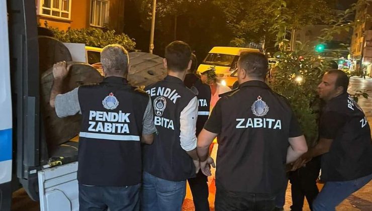 Pendik Zabıta’dan Gece Operasyonları