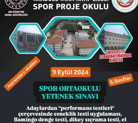 Spor Ortaokul Projesi Pendik’te Başlıyor