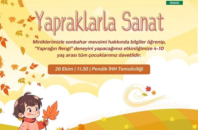 Sonbahar Mevsimi Etkinliği Çocukları Bekliyor