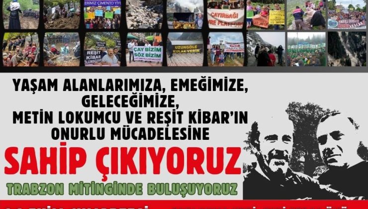 Karadeniz Bölgesi’ndeki Kaynaklar İçin Miting Düzenlenecek