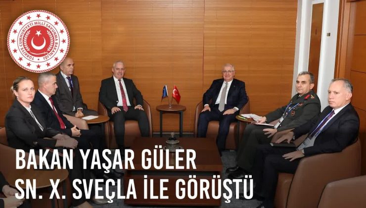 Millî Savunma Bakanı Yaşar Güler, Kosova İçişleri Bakanı ile Görüşmelerde Bulundu