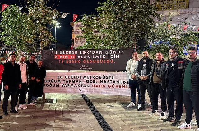 Maltepe’de Yenidoğan Çetesine Karşı Pankartlama Faaliyeti