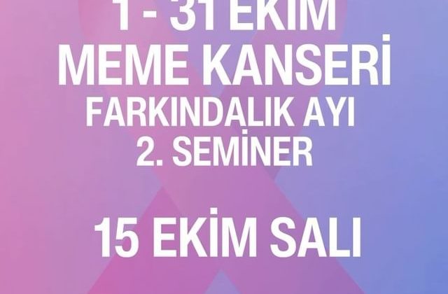 1-31 Ekim Meme Kanseri Farkındalık Ayı