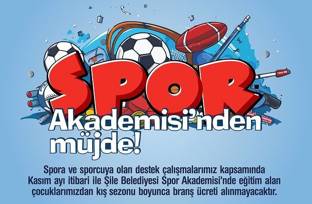 Şile Belediyesi Spor Akademisi Çocuklara Ücretsiz Eğitim İmkanı Sunuyor