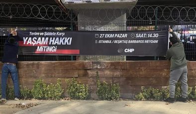 CHP Kartal Gençlik Kolları, “Yaşam Hakkı” Mitingi Öncesi Pankart Asma Etkinliği Gerçekleştirdi