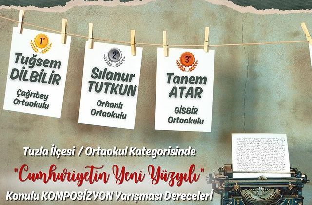 Tuzla’da Ortaokul Öğrencileri Arasında Kompozisyon Yarışması Düzenlendi