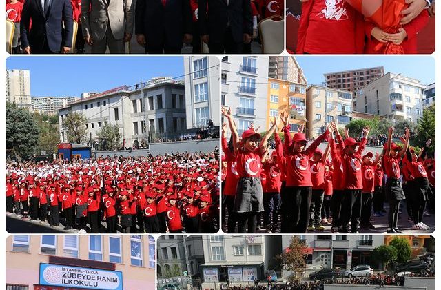 İstanbul Tuzla Kaymakamı Ümit Hüseyin Güney, Cumhuriyet Bayramı’nı Öğrencilerle Kutladı