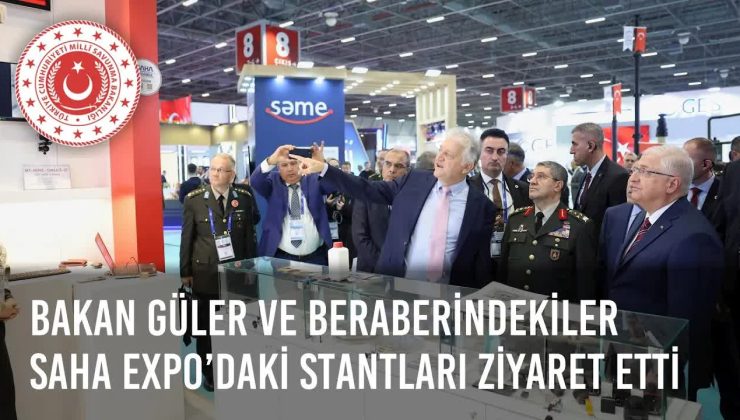 Millî Savunma Bakanı Yaşar Güler ve Komutanlar SAHA EXPO Fuarını Ziyaret Etti