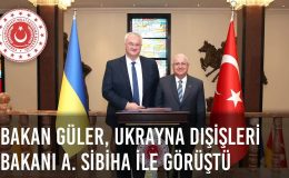 Millî Savunma Bakanı Yaşar Güler, Ukrayna Dışişleri Bakanı Andriy Sibiha İle Görüştü