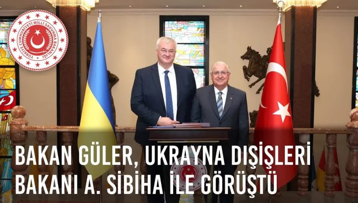 Millî Savunma Bakanı Yaşar Güler, Ukrayna Dışişleri Bakanı Andriy Sibiha İle Görüştü