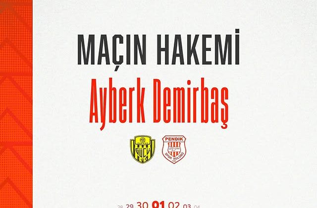 Trendyol 1. Lig 14. Hafta: Pendikspor – Ankaragücü