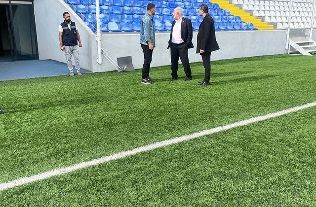 İstanbul Sultanbeyli Belediyespor Kulübü Başkanı Emniyet Tedbirlerini İnceledi