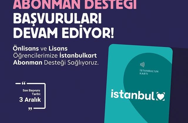 Üsküdar Belediyesi Öğrencilere İstanbulkart Abonman Desteği Veriyor