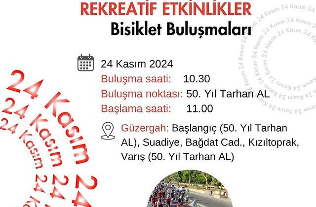 Öğretmenler Günü’nde Kadıköy’deki Anadolu Lisesi’nde Bisiklet Turu