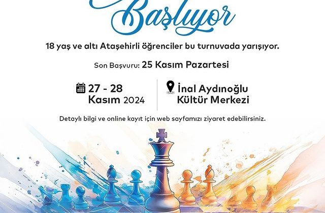 Ataşehir’de Satranç Heyecanı Başlıyor