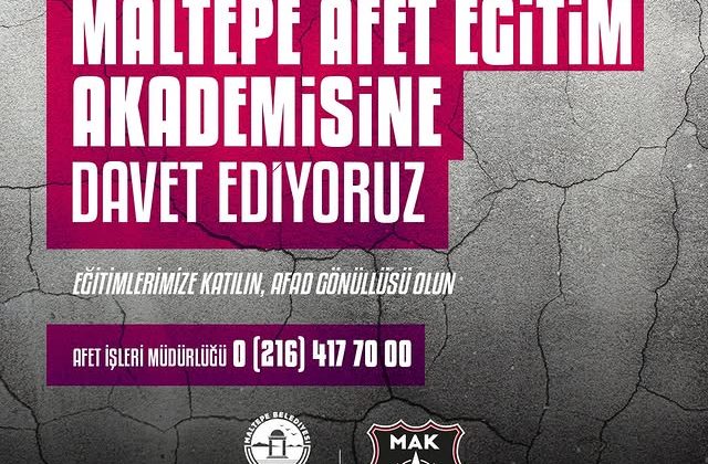 Maltepe Belediyesi, Afet Eğitim Akademisi’nde Eğitim Programları Düzenliyor