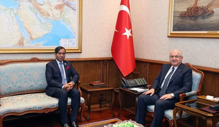 Millî Savunma Bakanı Yaşar Güler, Bangladeş’in Türkiye Büyükelçisi’ni Kabul Etti