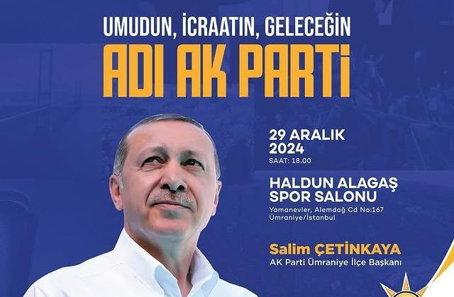 AK Parti Ümraniye İlçe Başkanlığı 8. Olağan Kongre Daveti