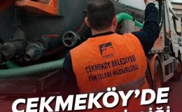 Çekmeköy Belediyesi, Mahallelerde Çevre Temizliği ve Su Baskınlarına Karşı Çalışmalarını Sürdürüyor