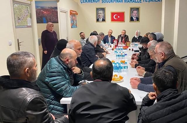 AK Parti Çekmeköy İlçe Başkanı, Mahalle Başkanlarına Teşekkür Ziyaretinde Bulundu