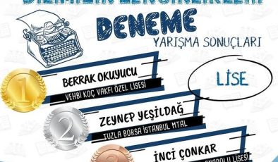 İstanbul Tuzla İlçe Milli Eğitim Müdürlüğü, “Dilimizin Zenginlikleri Projesi” Deneme Yarışması İlçe Birincilerini Açıkladı