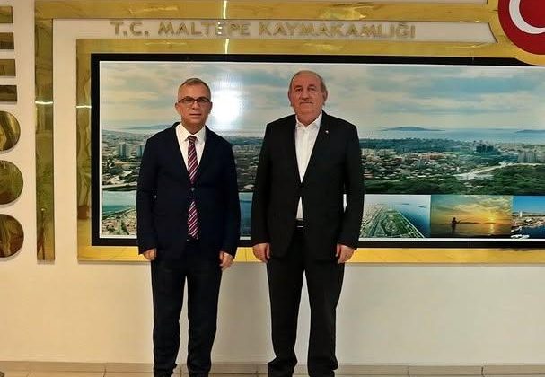Maltepe Kaymakamı Bahri Tiryaki, İş İnsanı Hüseyin Uzun’u Kabul Etti