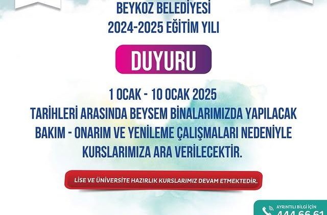 Beykoz Belediyesi, 2024-2025 Eğitim Yılı İçin Hazırlıklarını Sürdürüyor