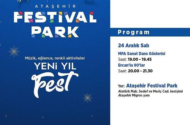 Ataşehir Festival Park’ta Yeni Yıl Festivali Coşkusu Sürüyor