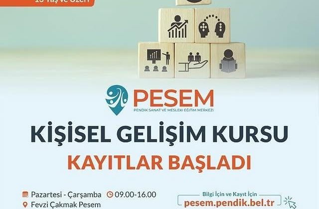 Pendik Sanat ve Mesleki Eğitim Merkezi’nde Kişisel Gelişim Kursları Başladı