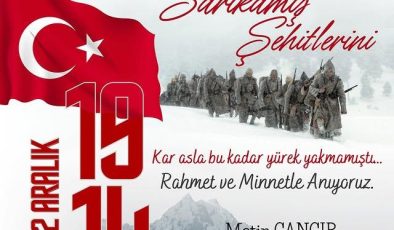 Sarıkamış Harekatı’nın 110. Yılında Şehitlerimizi Anıyoruz