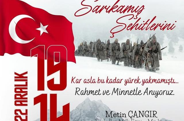 Sarıkamış Harekatı’nın 110. Yılında Şehitlerimizi Anıyoruz