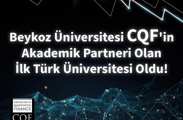 Beykoz Üniversitesi, CQF Enstitüsü ile İş Birliği Yaptı