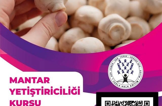 Tuzla Halk Eğitimi Merkezi Mantar Yetiştiriciliği Kursu Duyurusu