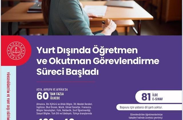 Yurt Dışında Öğretmen ve Okutman Görevlendirme Başvuru Süresi Uzatıldı