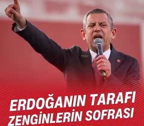 CHP Genel Başkanı Özgür Özel’den Vergi Adaletsizliği Eleştirisi