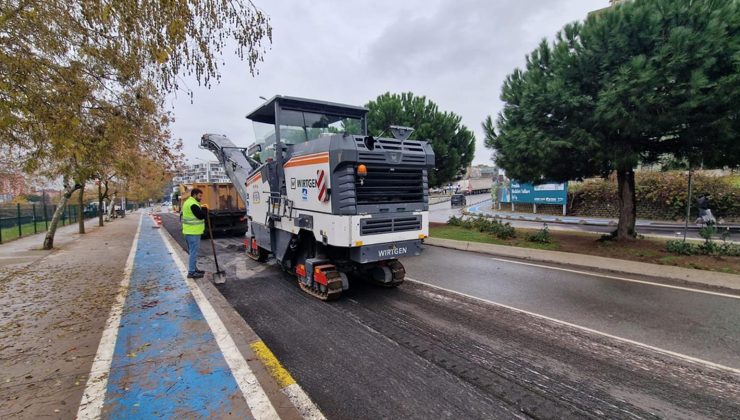 6 Ayrı Ekip Asfalt Serimi Gerçekleştiriyor